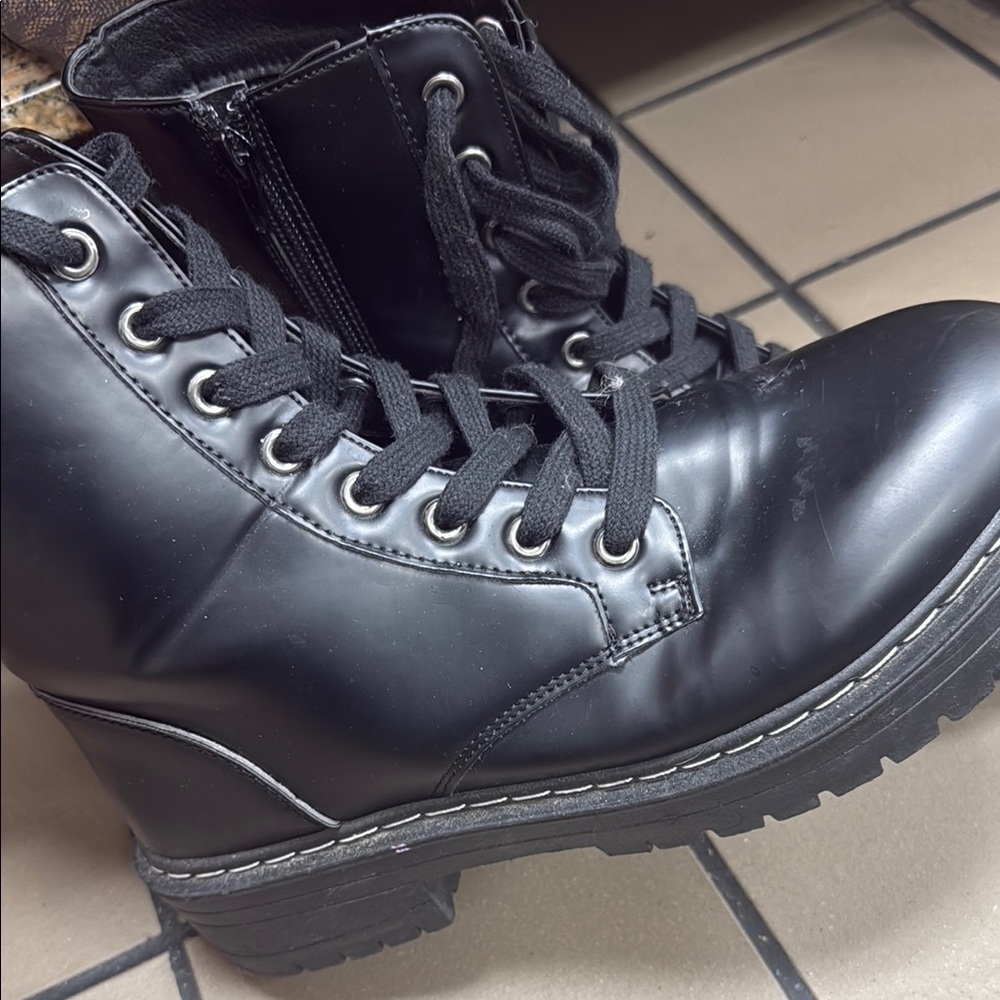 Black Combat Boots